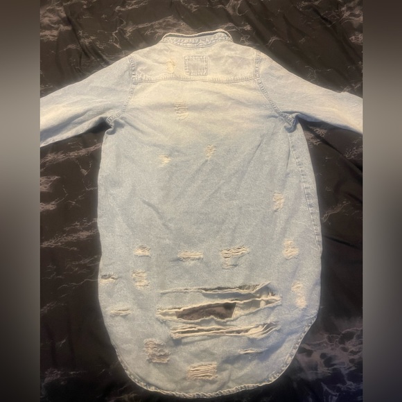 Distressed Blue Jean Jacket - Picture 2 of 2